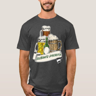 Camiseta Celebrar o Bebendo de Cerveja do Artesanato de Div
