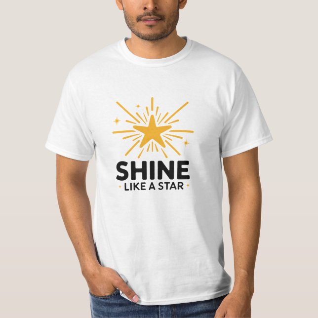 Camiseta Celebrar o Cosmos com Arte em Estrela (Frente)