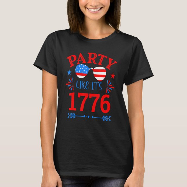Camiseta Celebrar O Dia Da Independência De 4 De Julho E 17 (Frente)