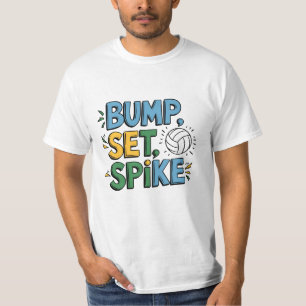 Camiseta Celebrar o Jogo com a Adorável Artwor de Voleibol