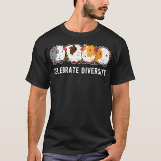 Camiseta Celebrar o Prêmio de Porco da Diversidade Guiné