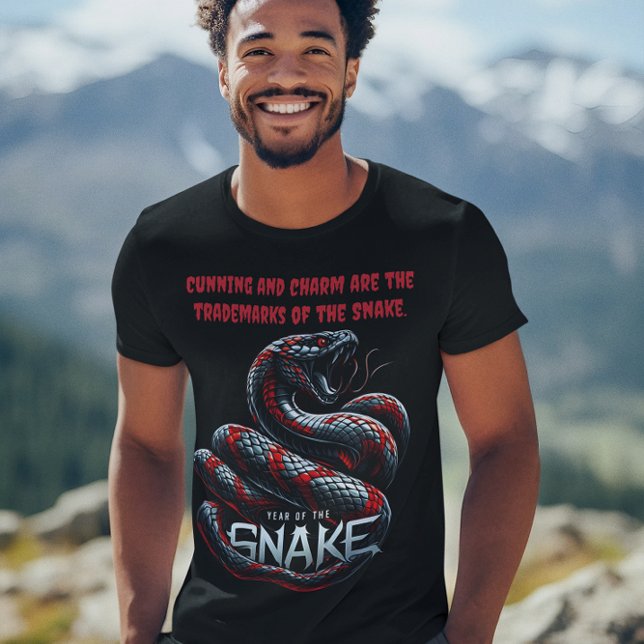 Camiseta Celebrar o vibrante Ano do Cobra (Criador carregado)