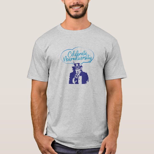 CAMISETA CELEBRAR SAM DO TIO DE NEURODIVERSIDADE (Frente)