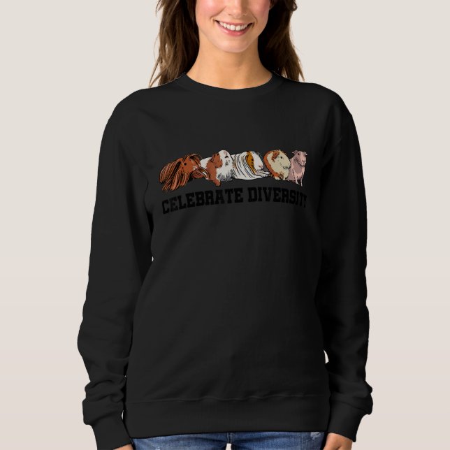 Camiseta Celebrate Diversity Guinea Pig Owner Pet Cavy Anim (Frente)