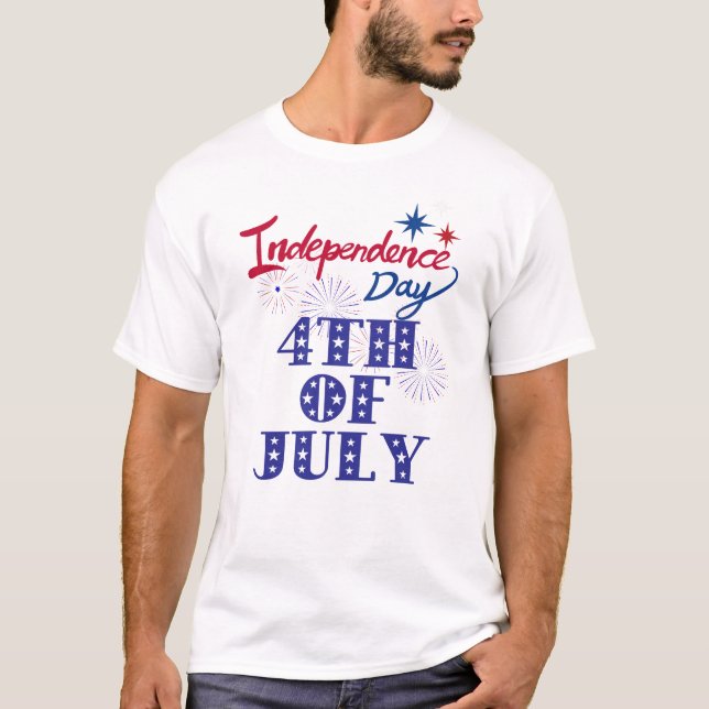 Camiseta Celebrate Independence Day in Style (Frente)