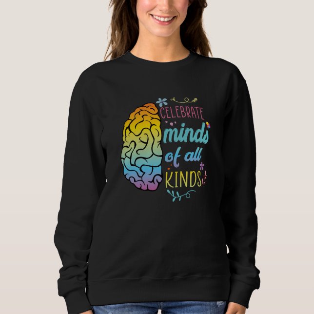 Camiseta Celebrate Minds of All Kinds Autism Awareness Wome (Frente)