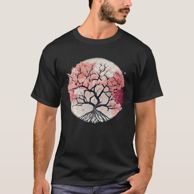 Camiseta Celebrate Renewal and Growth with Blossoming Tree  (Frente)