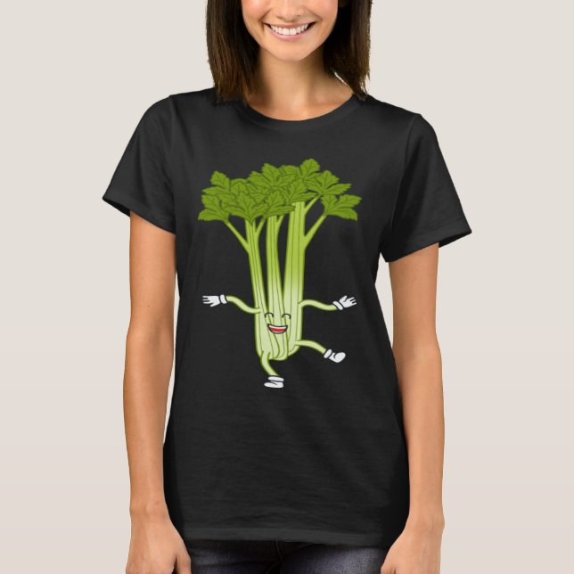 Camiseta Celebrate the Celery Ironic Food Quote Vegetables (Frente)
