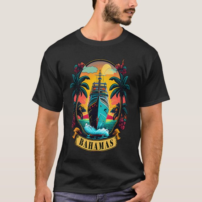Camiseta Celebrate with a Family Cruise  To The Bahamas (Frente)