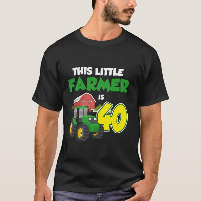 Camiseta Celebrati da Fazenda de Trator Verde (Frente)