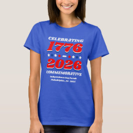 Camiseta Celebrating 1776–2026 Commemorative Shirt
