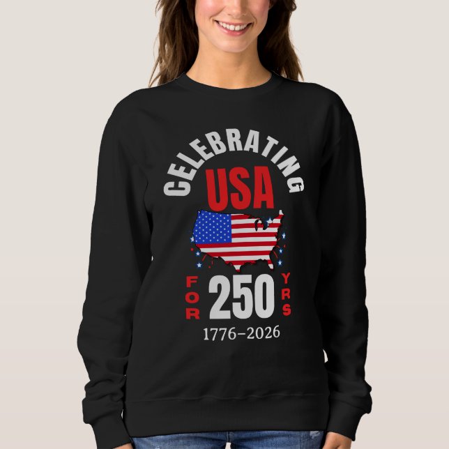 Camiseta Celebrating USA for 250 Yrs American Independence (Frente)