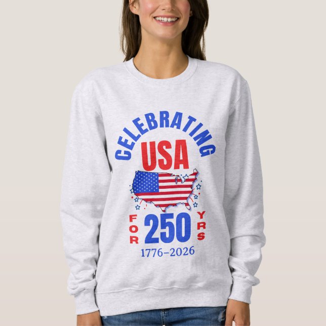 Camiseta Celebrating USA for 250 Yrs American Independence (Frente)