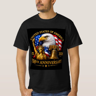 Camiseta Celebre 250 Anos de Liberdade! 🇺🇸