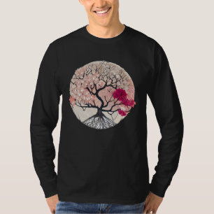 Camiseta Celebre a Beleza da Natureza com uma Flor de Cerej