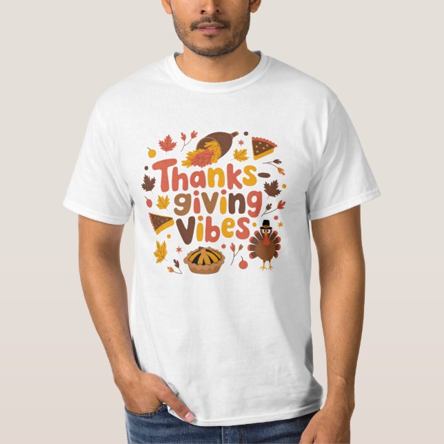 Camiseta Celebre a gratidão com os Designs de Ação de Graça (Frente)
