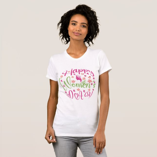Camiseta Celebre as Conquistas das Mulheres (Frente Completa)