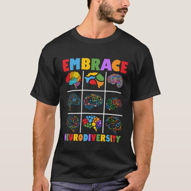 Camiseta Celebre O Espectro Abrace a Neurodiversidade Auti (Frente)