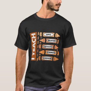 Camiseta Celebre o Mês da História Negra Eu Ensino História