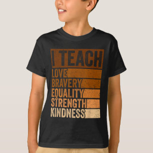 Camiseta Celebre o Mês da História Negra Eu Ensino História