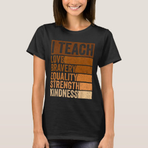 Camiseta Celebre o Mês da História Negra Eu Ensino História