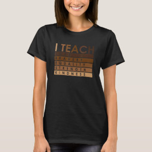 Camiseta Celebre o Mês da História Negra Eu Ensino História