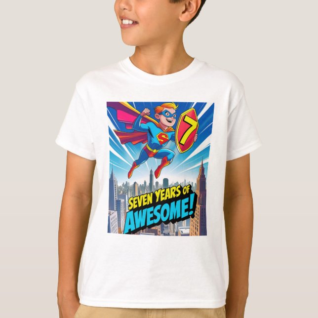 Camiseta Celebre seu aniversário com o Super-Homem (Frente)