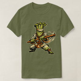 Camiseta Celery Bo Staff Master — Vintage Retro Weapon Figh