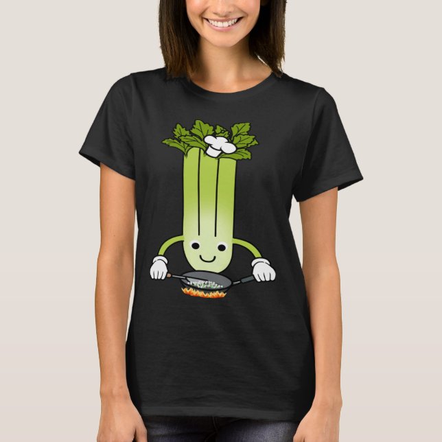 Camiseta Celery Chef Ironic Saying Leek Vegetables (Frente)