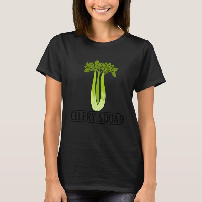Camiseta Celery Squad Vegetable Fan Ironic Leek (Frente)