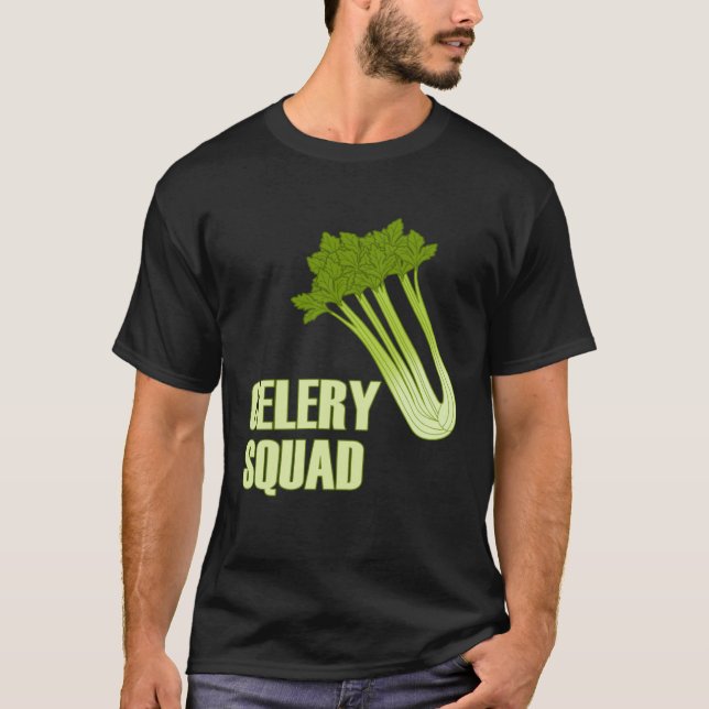 Camiseta Celery Squad Vegetables Healthy Leeks (Frente)