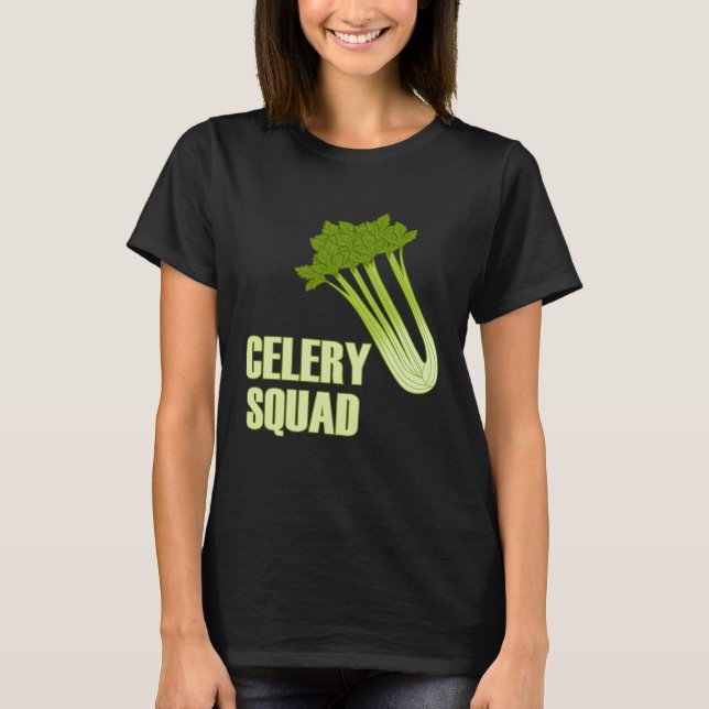 Camiseta Celery Squad Vegetables Healthy Leeks (Frente)