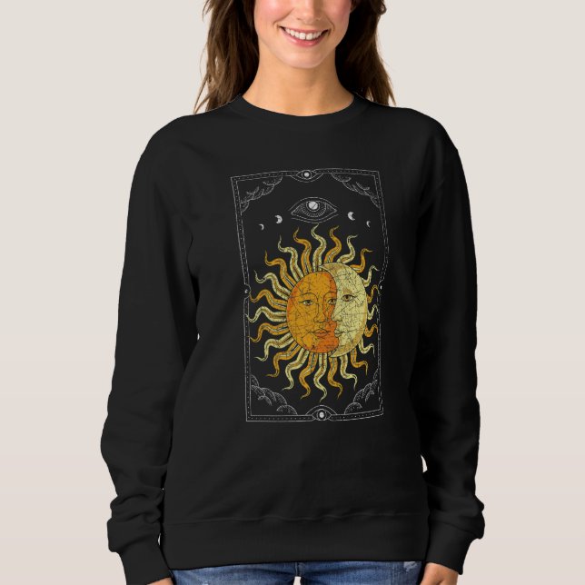 Camiseta Celestial Body Boho Sun Moon Astronomy Universe As (Frente)