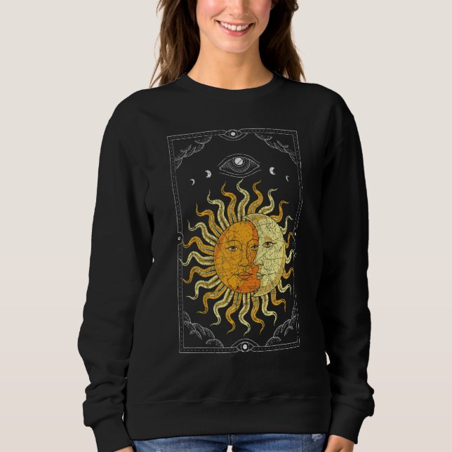 Camiseta Celestial Body Boho Sun Moon Astronomy Universe As (Frente)