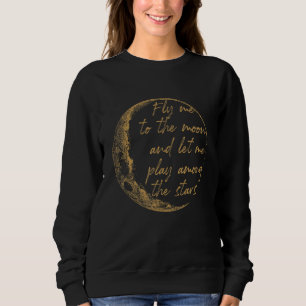 Camiseta Celestial Dourada Me Leva À Lua