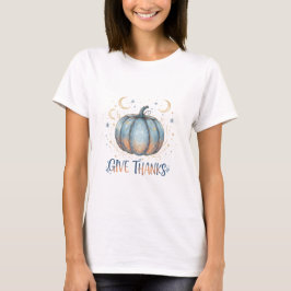 Camiseta Celestial Gold Blue Pumpkin