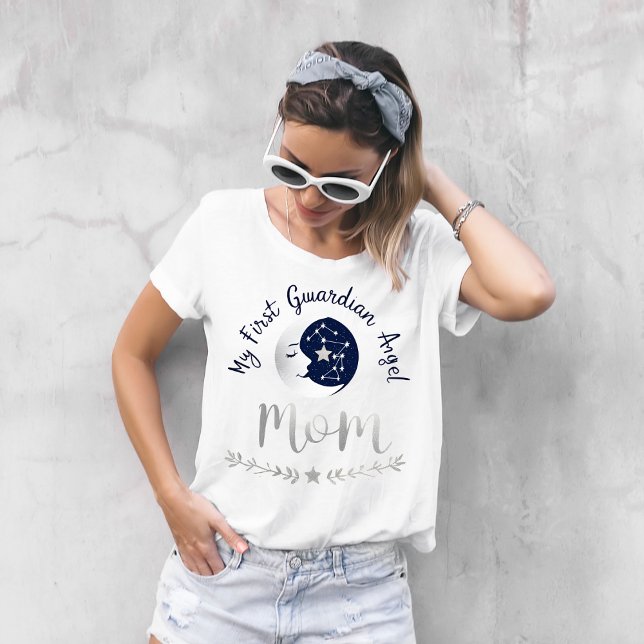 Camiseta Celestial Guardian Mãe | Lua e Primeira Arte de Jo (Criador carregado)