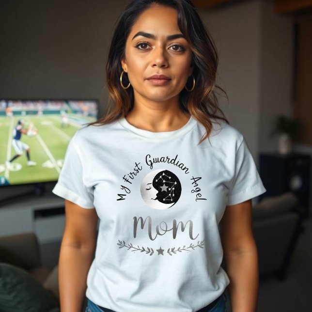 Camiseta Celestial Guardian Mãe | Lua e Primeira Arte de Jo (Criador carregado)