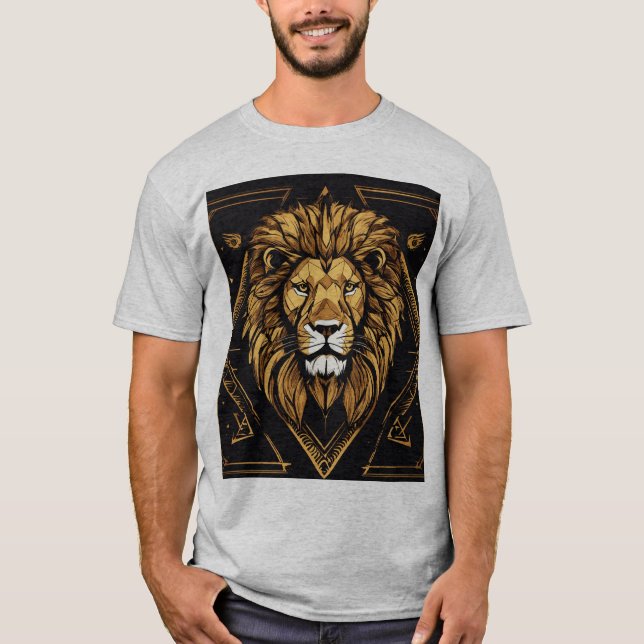 Camiseta Celestial Lion – Camiseta Básica PremiuMe (Frente)