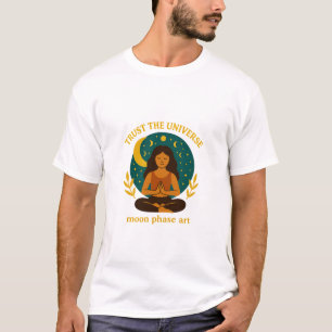 Camiseta Celestial Mindful Moon Design