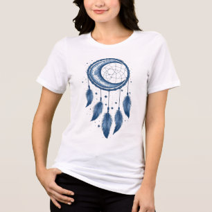 Camiseta Celestial Moon Dreamcatcher - Boho Vintag