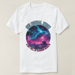 Camiseta Celestial Neon - Um cheio do céu com segredos bril