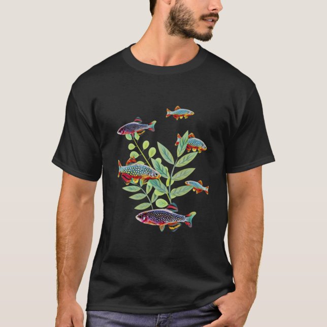 Camiseta Celestial Pearl Danios Nano Aquarium Fish Tank (Frente)