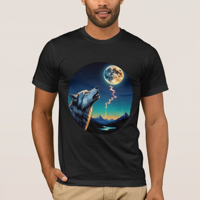 Camiseta Celestial Wolf – Power of the Moonlight (Frente)