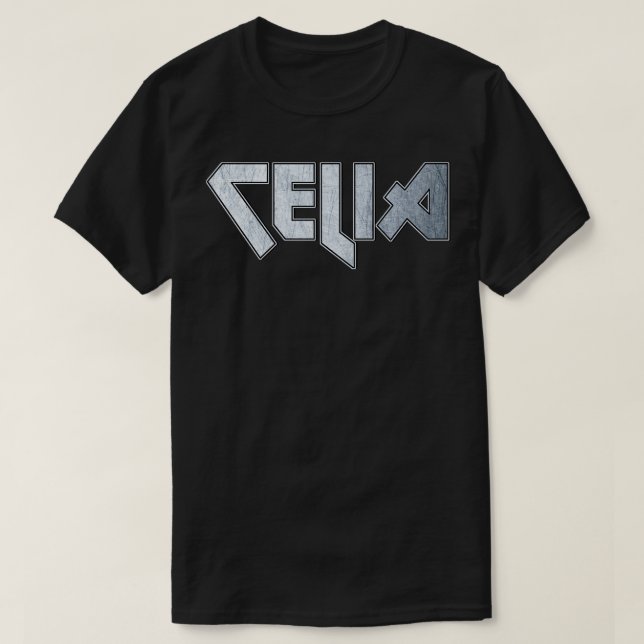 Camiseta Celia de metal pesado (Frente do Design)