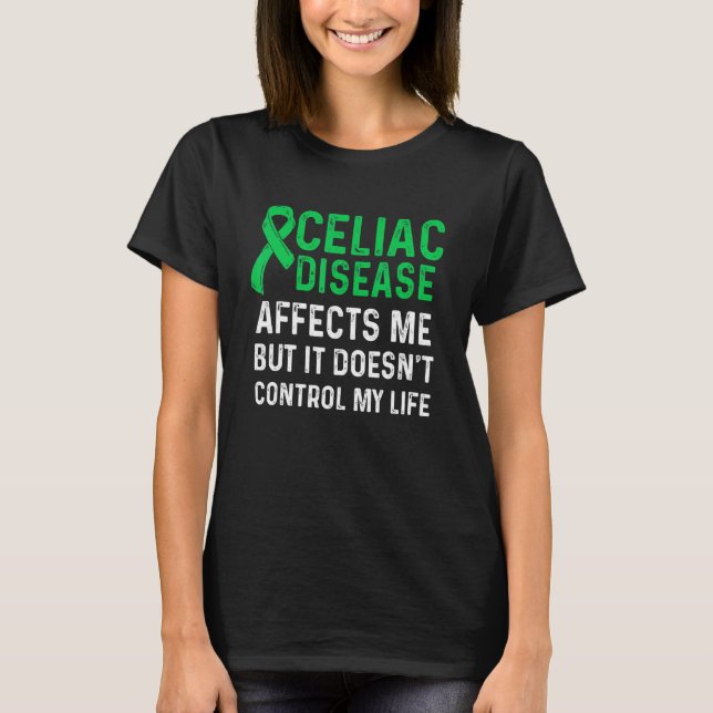 Camiseta Celiac Sensibilização Sobrevivente Guerreiro 4 (Frente)