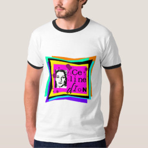 Camiseta Celine Dion - arte pop