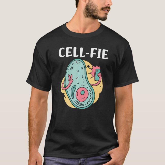 Camiseta Cell fie Biology Cell Phone Witty Sarcasm Meme Hum (Frente)