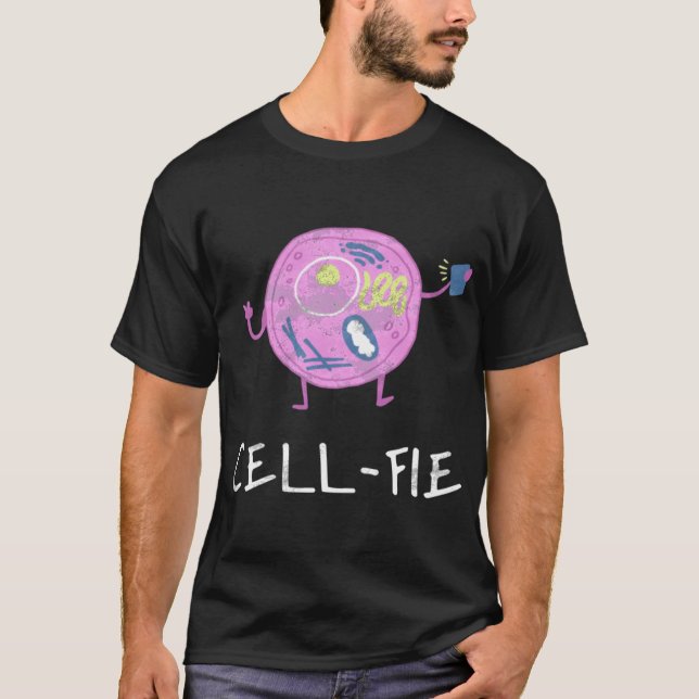Camiseta CellFie Cool Funny Biologyeacher Student Gift boy (Frente)