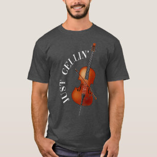Camiseta Cellist Cote Apenas a Orquestra Celular Cello